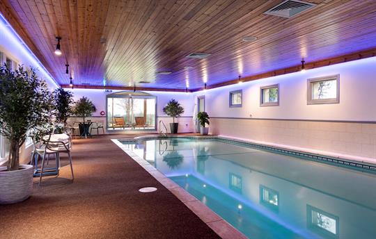 Luxurious heated pool