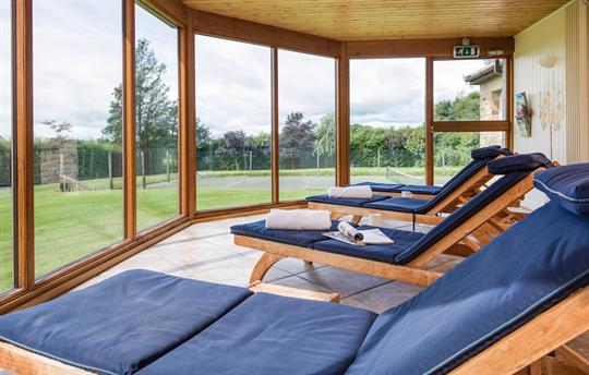 Luxury heated spa with a view