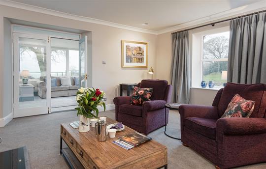 Sitting room and garden room