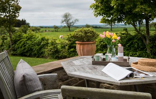 Large private garden