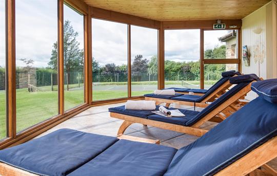 Orangery and tennis court