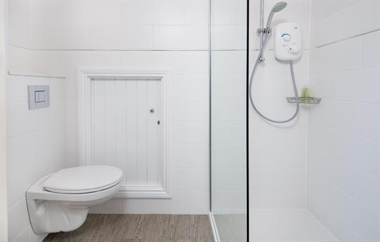 One of two bathrooms