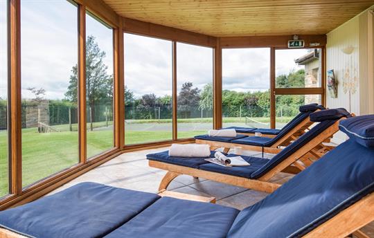 Orangery and tennis court