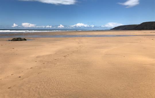 Acres of sand  to enjoy when the tide's out