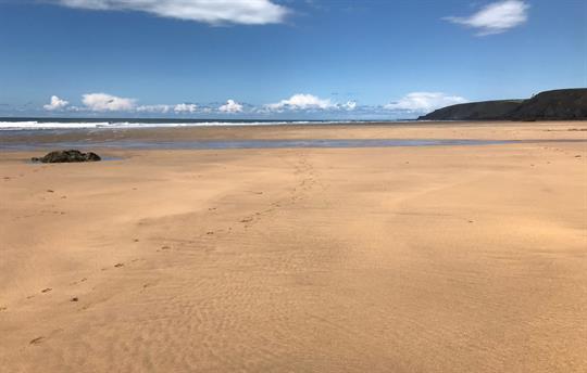 Acres of sand to play when the tide's out