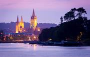 View of Truro Cathedral at night