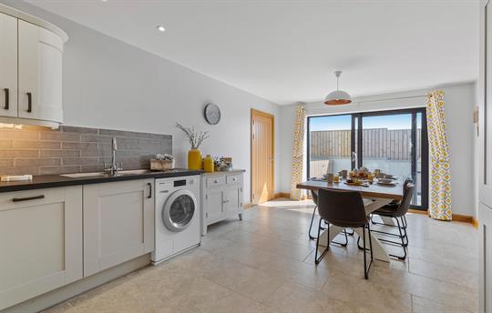 Leading out to the enclosed garden