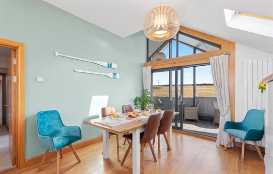 Light and bright dining area