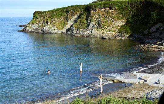 Evening swim at Colona beach