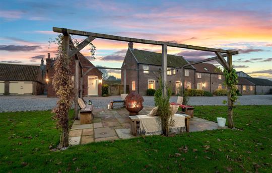 Cottages and fireball