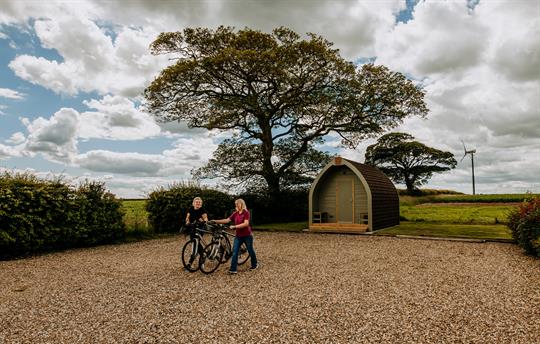 Cycle store, High Barn, Heritage Escapes