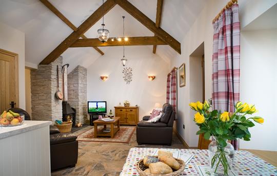 The pretty living area