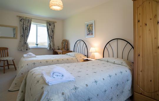 Luxury bedroom in Cothi Cottage