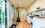 Kitchen and woodburner