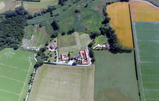 Lower Wood Farm aerial view