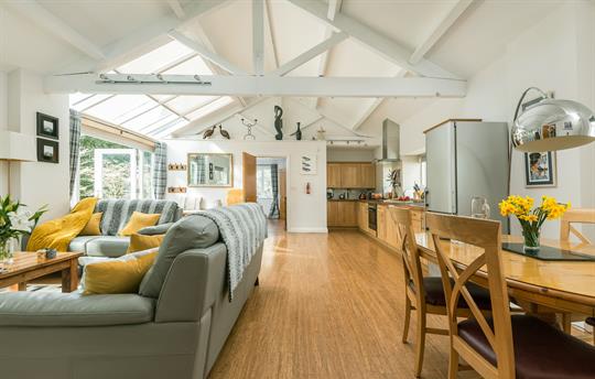 Spacious bright living area