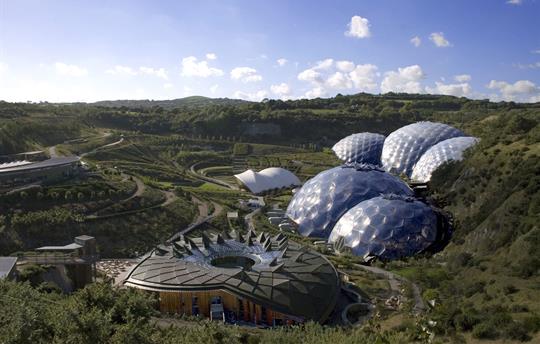 Eden project  just 15 minutes away