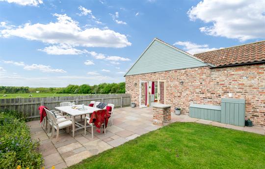 Private garden with views