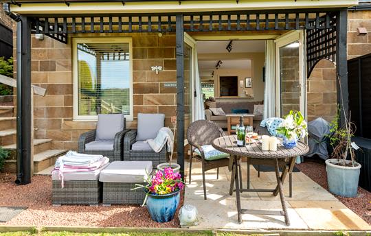 Cowslip Retreat with it's private patio area