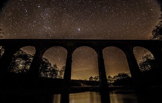 Star gazing Lambley Viaduct