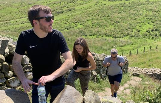 Hiking along Hadrians Wall
