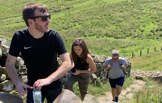 Hiking along Hadrians Wall