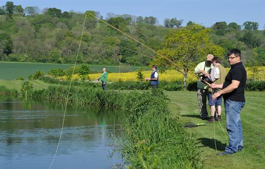 Fly fishing in the Meon Valley