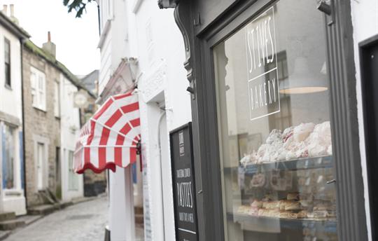 St Ives Bakery at the bottom of The Digey