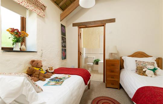 Twin room has its own bathroom