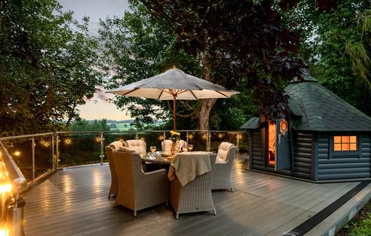 Socialise on the decking 