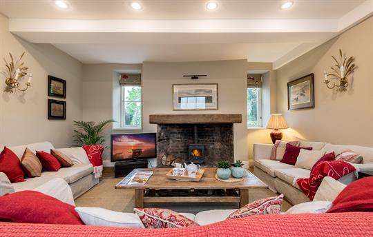 TV room at Monnington House