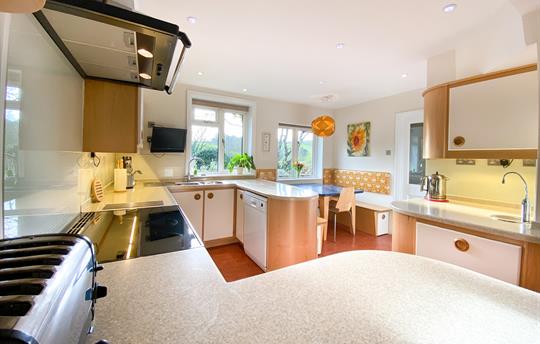 Large designer kitchen.