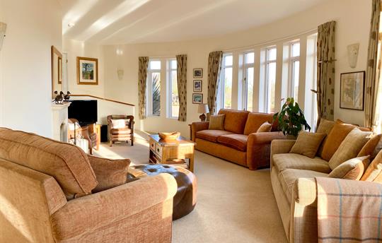Spacious sitting room at The Cottage Beyond