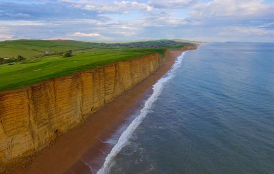 Jurassic Coast line from West Bay