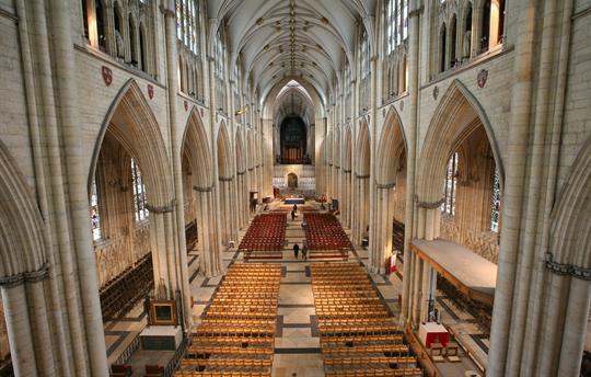 York MInster interior from West window