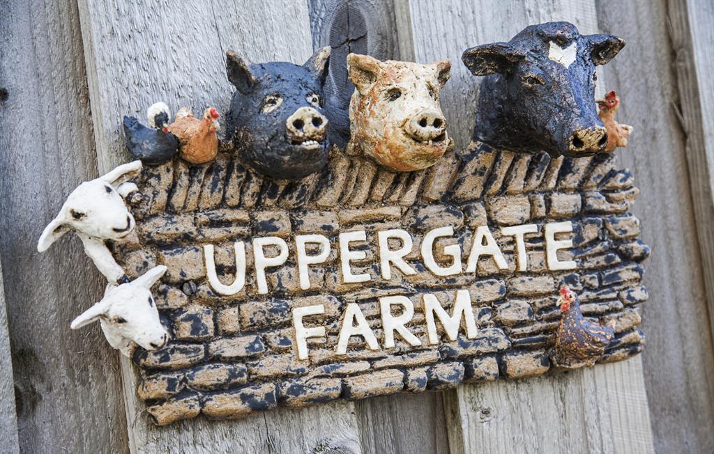 Handmade Uppergate Farm Sign