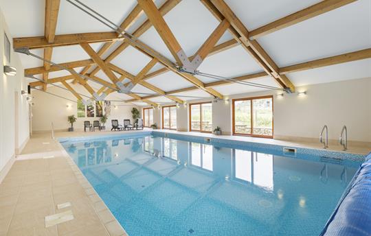 12.5m heated pool, sauna and steam room