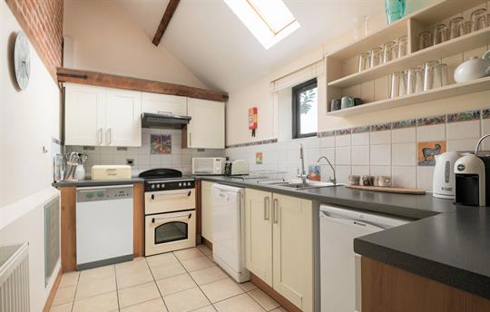Open and bright kitchen space; fully equipped