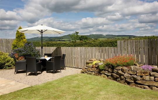 Garden and seating area