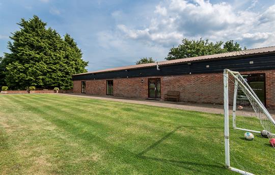 Outdoor area for football, or simply playing