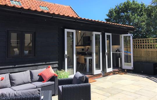 Enjoy the Suffolk sunshine on your garden terrace