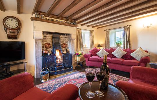 Relax by the open fire