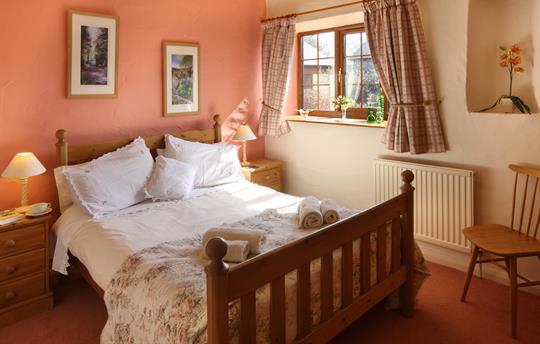 The master bedroom in the Dairy