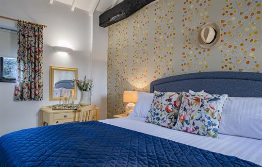 Russet double bedroom with Super King Bed