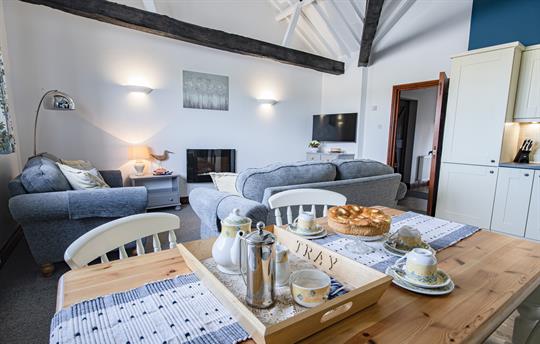 Russet Cottage open plan living.