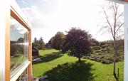 Looking out on the walled kitchen garden