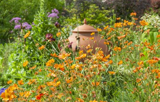 Flower border at Barnsdale Gardens