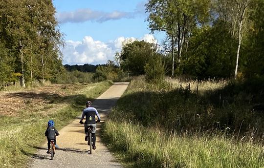 Cycling in Fineshade Wood by Kings Cliffe