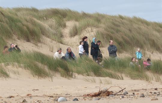 Seal watchers at Horsey