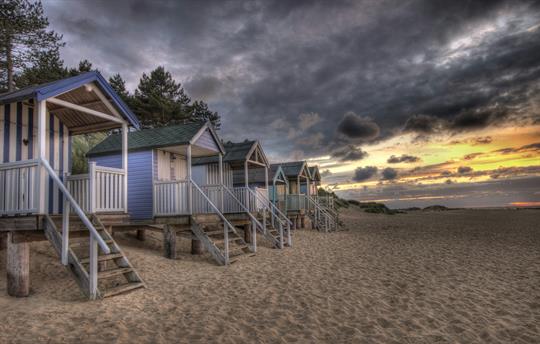 beach huts